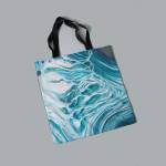 Acrylic Print Canvas Bag Blue #3