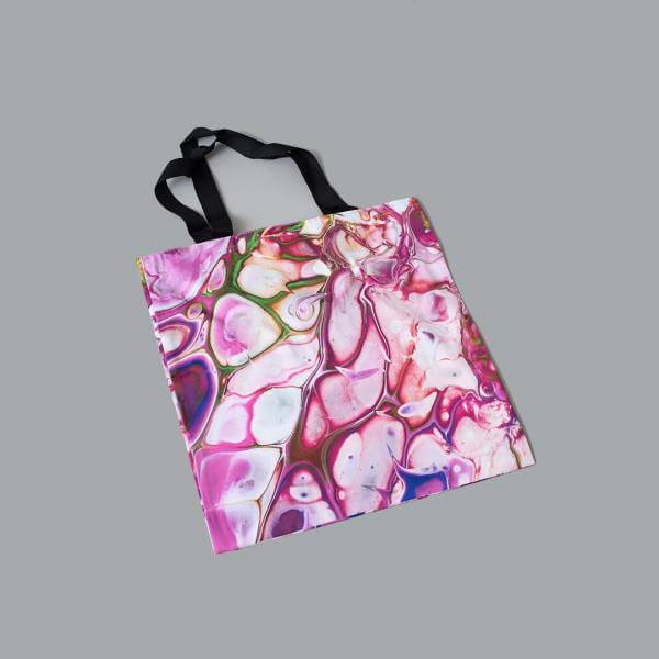 Acrylic Canvas Pink Bag
